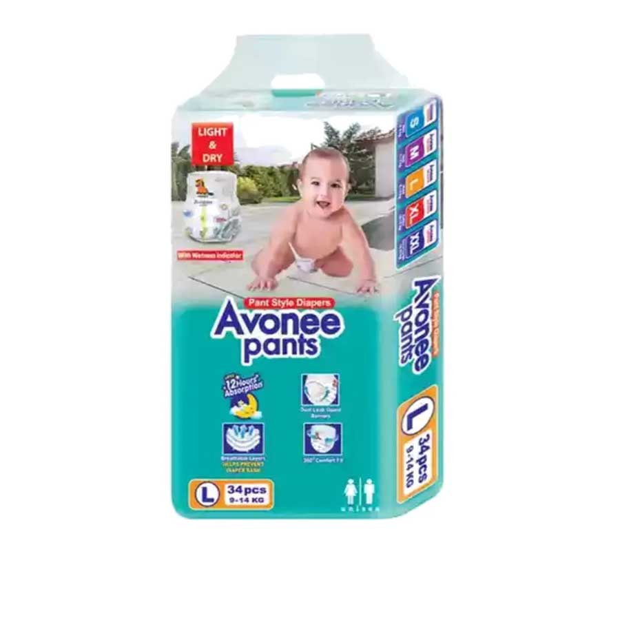 Avonee Pants Maxi L (9–14 kg) – 34 pcs